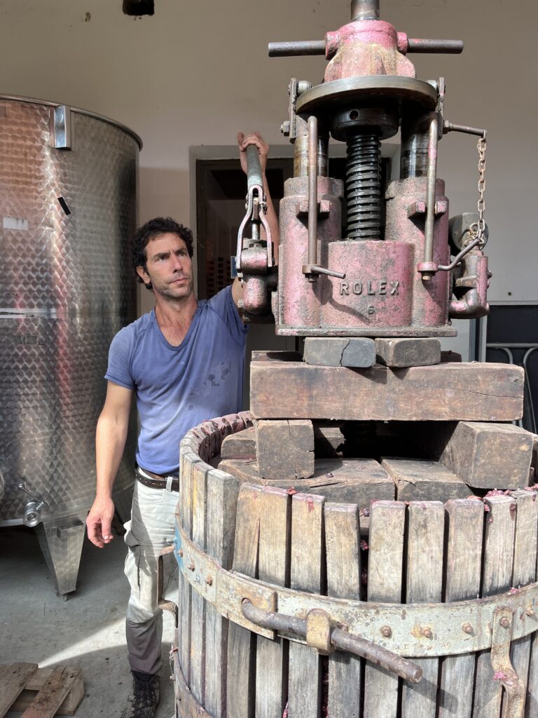 Old school press machine