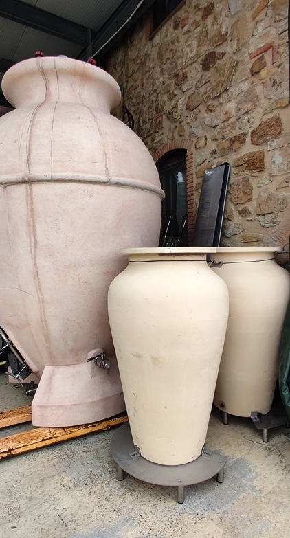 Cocciopesto where the wines ages