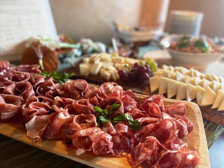 The Tuscan appetizer is made with salami, prosciutto and other delicacies
